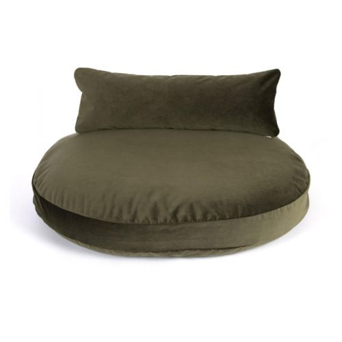 Laboni, Liegekissen 'Luna und Elegance', Indoor, Bezug: olive green