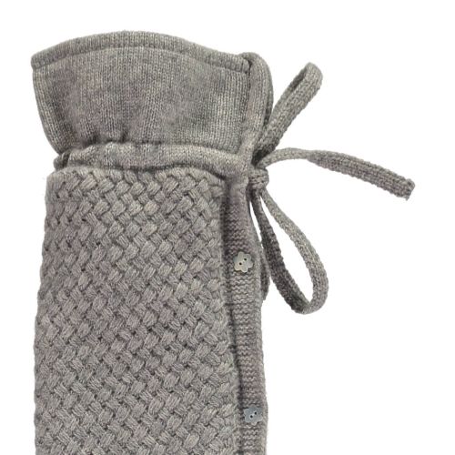 YuYu Wärmflasche, Chelsea Cable Kit 100 % Kaschmir, Farbe stone