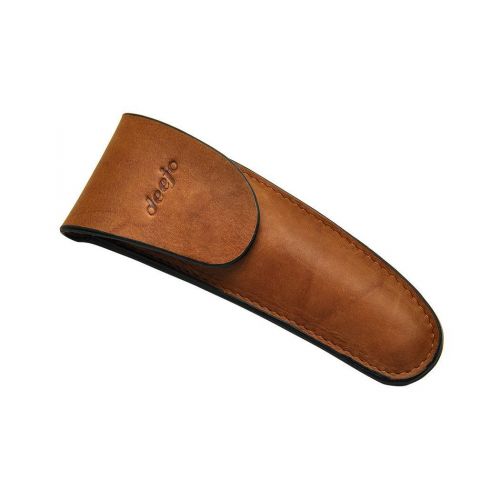 Deejo Gürteletui aus Leder für Deejo 37G Taschenmesser, Farbe hellbraun