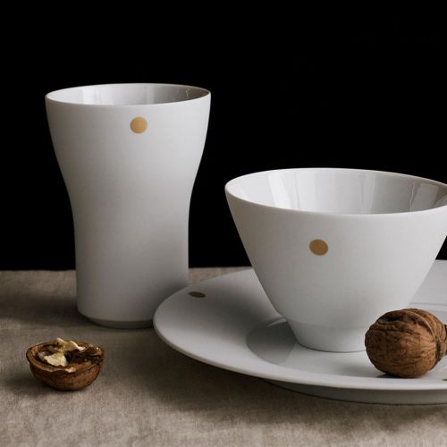 Hering Berlin, Serie 'Orbit', Coupeteller klein, glasierte Anrichtefläche, 205 mm