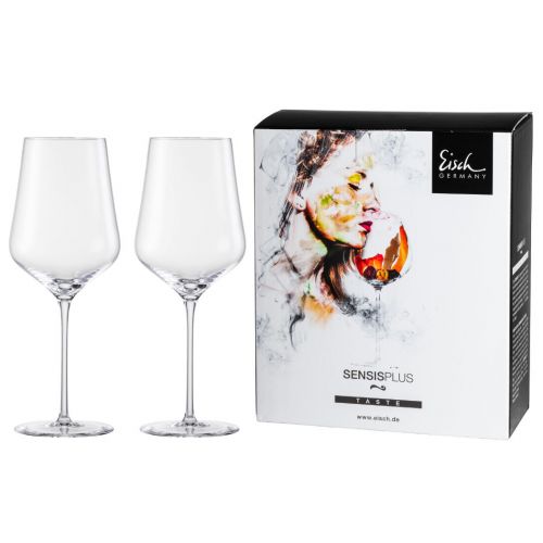 Eisch, Serie Sky Sensis Plus, Bordeaux Rotweinglas 518/21, 2 Stück im Geschenkkarton