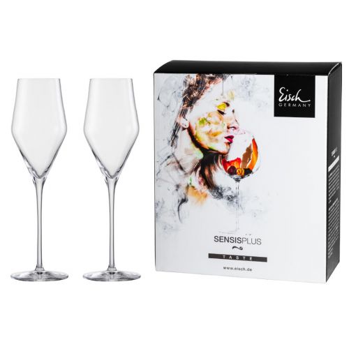 Eisch, Serie Sky Sensis Plus, Sekt- und Champagnerglas 518/7, 2 Stück im Geschenkkarton