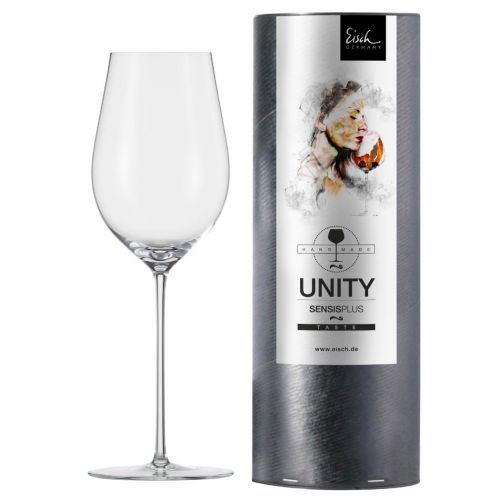 Eisch, Serie Unity Sensis Plus, Weissweinglas 522/3, in Geschenkröhre