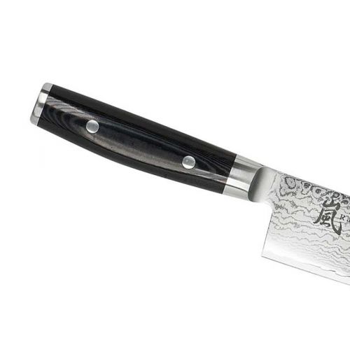 Yaxell, 'RAN', Kiritsukemesser, Klingenlänge 20 cm, 69-lagiger Damaststahl, Griff  Leinen-Micarta 