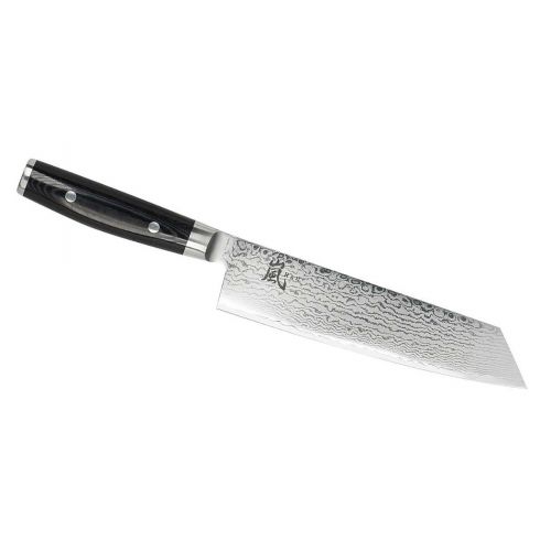 Yaxell, 'RAN', Kiritsukemesser, Klingenlänge 20 cm, 69-lagiger Damaststahl, Griff  Leinen-Micarta 