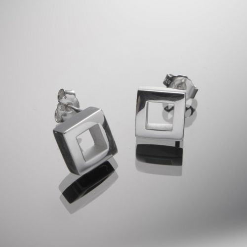 Grosse Jewels, Ohrstecker 'kleine Rauten I', 925 Silber