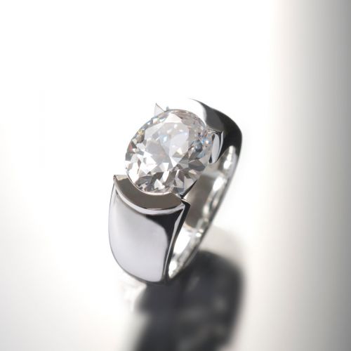 Grosse Jewels, Ring 'Little Italy', 925 Silber mit Bergkristal