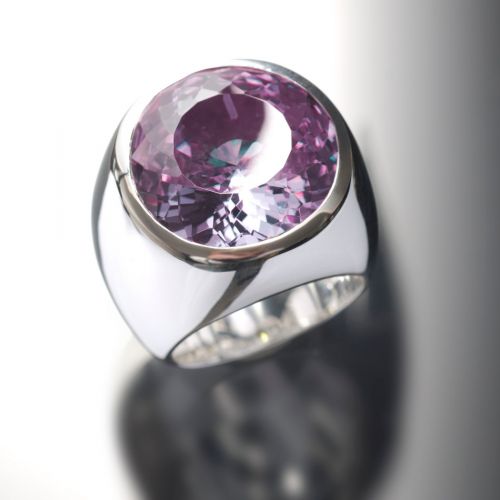 Grosse Jewels, Ring 'Lavendel Lissabon', 925 Silber, Amethyst, Lavendel