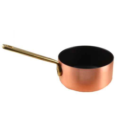 Kupfermanufaktur Weyersberg, Butterpfännchen aus Kupfer mit Keramikversiegelung, Induktion, Durchmesser 10 cm 