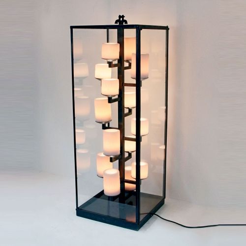 Authentage, Lampenserie 'Bellefeu', Standleuchte 'Vitrine', bronze, verschiedene Ausführungen