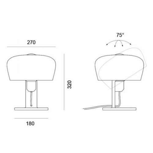Formagenda, Tischleuchte, Modell Coppola, verschiedene Ausführungen