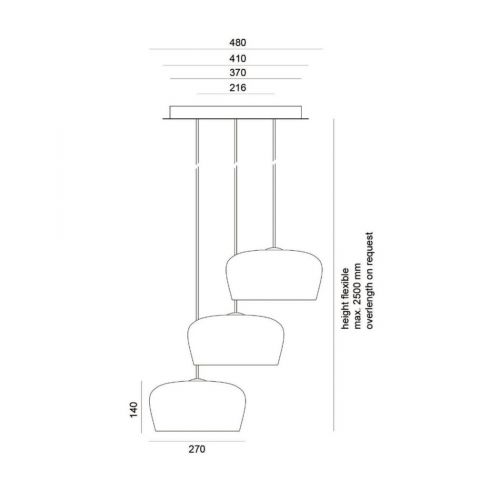 Formagenda, Lüster, Modell Coppola Chandelier 3, verschiedene Ausführungen