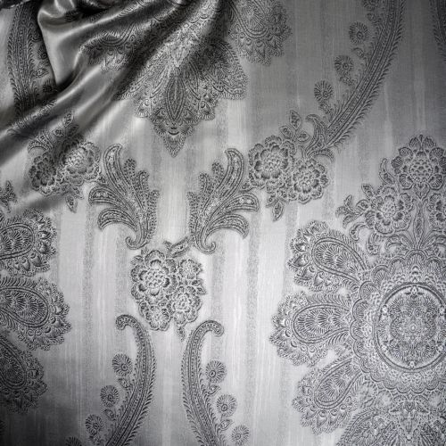 Plauener Seidenweberei, Bettwäsche aus 100% Seide, Design 'Piana black'