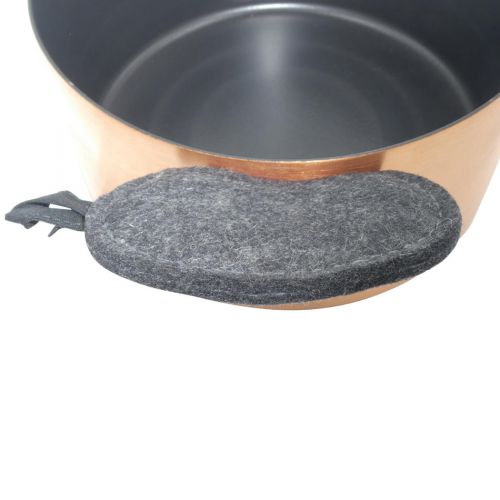 Kupfermanufaktur Weyersberg, Topfgriffe (2er Set) aus Wollfilz, anthrazit