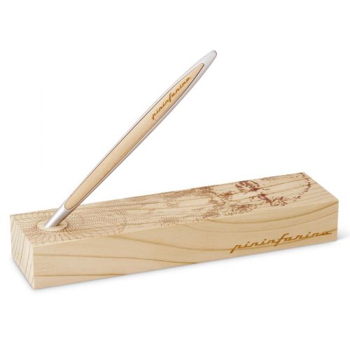 Pininfarina, limitierte Edition - 500er Todestag von Leonardo Da Vinci, Pininfarina Stift 'Cambiano', Aluminium, Walnuss, mit Ethergraph®-Spitze