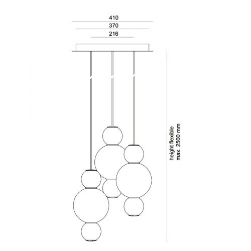 Formagenda, Lüster, Modell Pearls Chandelier 3