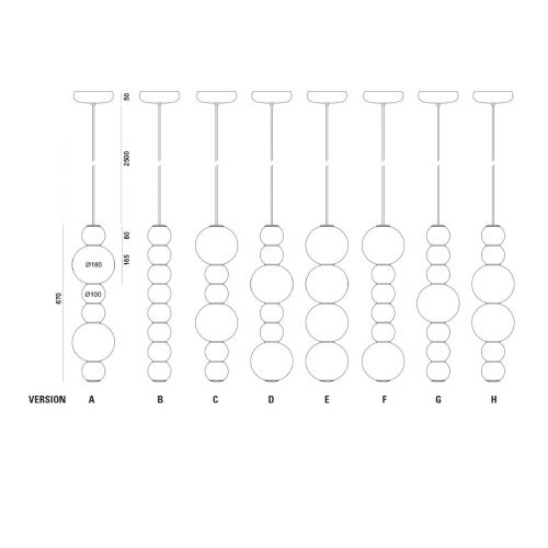 Formagenda, Lüster, Modell Pearls Double Chandelier 3