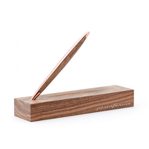 Pininfarina, Ink-Edition, Pininfarina Stift 'Cambiano', rose gold-Walnuss, Tintenroller
