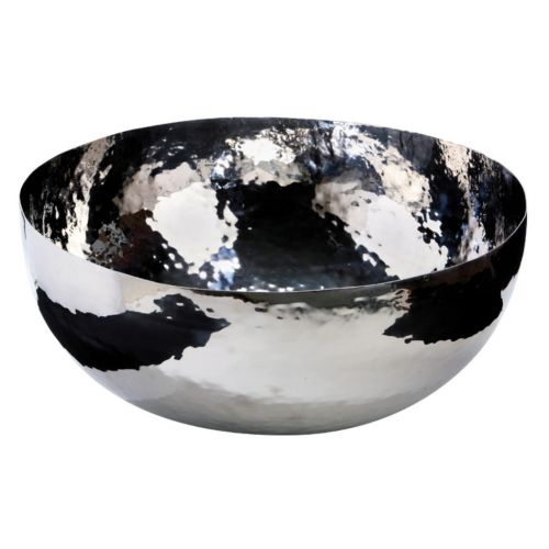 Zieher, Sekt- und Champagnerkühler mit LED-Beleuchtung, Edelstahl von Hand gehämmert, 70 cm, 6-teilig