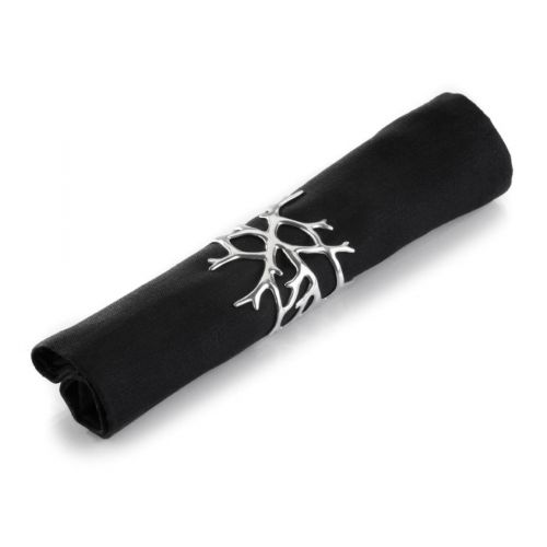 Zieher, Serviettenring 'Reef', poliertes Zinn, 2er Set