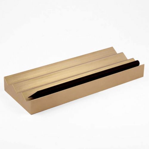 VAU, Modell '3 pencil holder', Stifteablagebox, gold matt