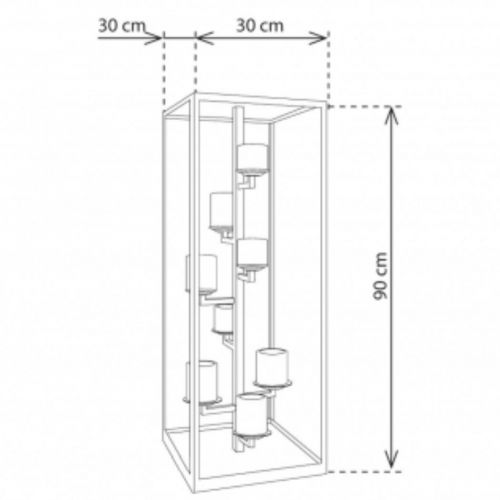 Authentage, Lampenserie 'Bellefeu', Standleuchte 'Vitrine', bronze, verschiedene Ausführungen