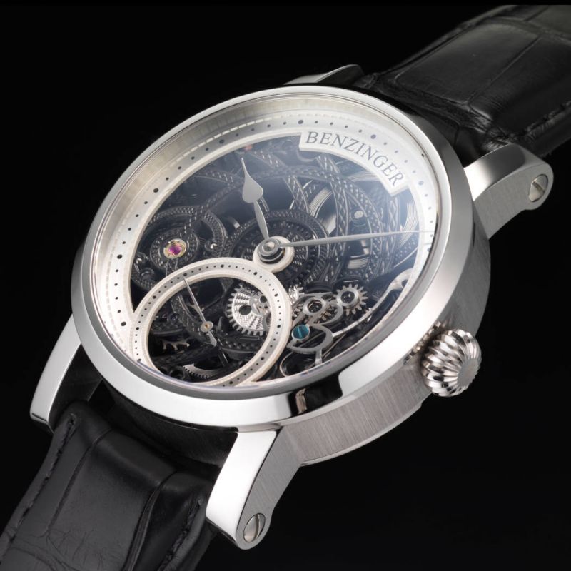 Jochen Benzinger, 3/4 Skelett Black Rose Engine, Uhrenunikat für