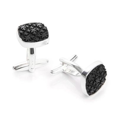 Bewooden, Manschettenknöpfe, Modell Taurum, Buche gebeizt, Silber 925