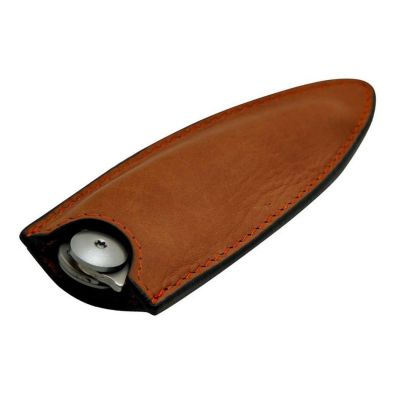 Deejo Lederetui aus Echtleder für Deejo 37G Taschenmesser, Farbe hellbraun