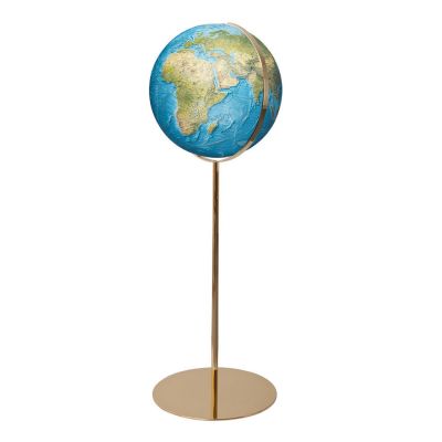 COLUMBUS DUORAMA Standglobus OID-Code, 40cm, Acryl- oder Kristallglas, handkaschiert, Meridian und Fuß Messingausführung