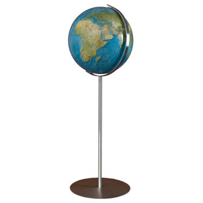 COLUMBUS DUORAMA Standglobus OID-Code, 40cm, Acryl- oder Kristallglas, handkaschiert, Meridian und Fuß Metall, Edelstahl, matt