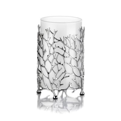 Zieher, Windlicht 'Reef' mit Glaseinsatz, poliertes Zinn