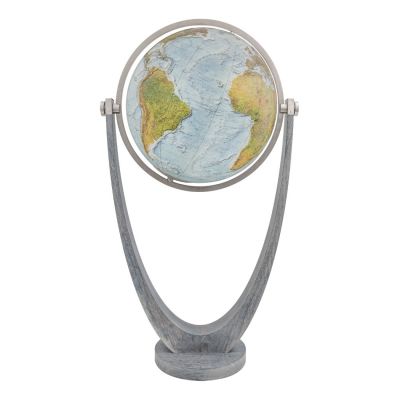 COLUMBUS Großglobus DUO ALBA, Harmonie, OID-Code, 51cm, Kristallglas mundgeblasen, handkaschiert, Standfuß Eiche massiv geköhlt, Meridian aus Edelstahl