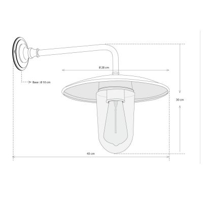 Authentage, Lampenserie 'Elebase', Wandleuchte 'Wall 90', verschiedene Ausführungen