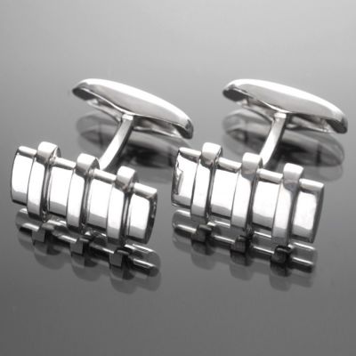 Grosse Jewels, Manschettenknöpfe 'Belt Lock', 925 Silber