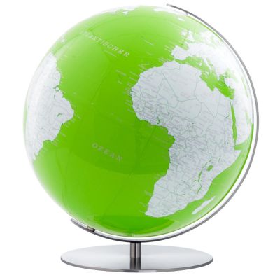 COLUMBUS ARTLINE Tischglobus, 40 cm, Acrylglas, verschiedene Farben, Meridian und Fuß Metall, Edelstahl, matt