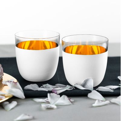 Eisch, 2 Becher 300 ml, 104/15, Serie Cosmo pure white in Geschenkröhre