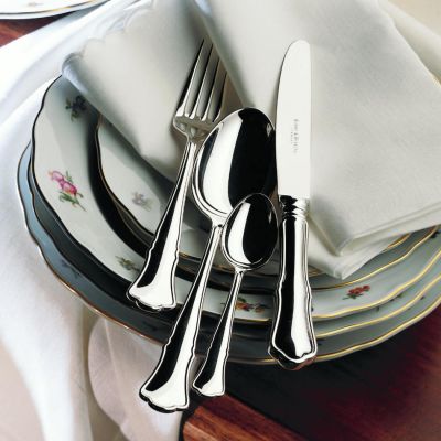 Robbe & Berking, Besteckserie 'Alt-Chippendale', 39 teiliges Menübesteck, 925 Sterling Silber oder versilbert