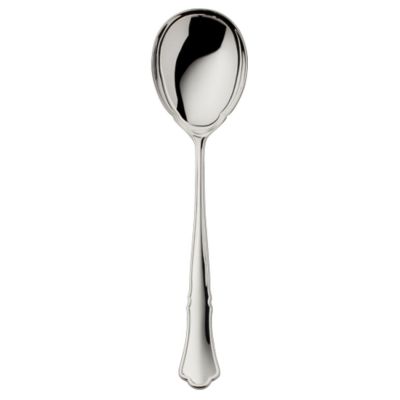 Robbe & Berking, Besteckserie 'Alt-Chippendale', Kompott -/ Salatlöffel groß, 925 Sterling Silber oder versilbert