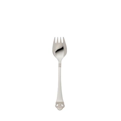 Robbe & Berking, Besteckserie 'Rosenmuster', Austerngabel, 925 Sterling Silber oder versilbert