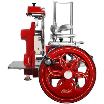 Berkel Aufschnittmaschine mit Schwungrad, Volano B2, Farbe rot
