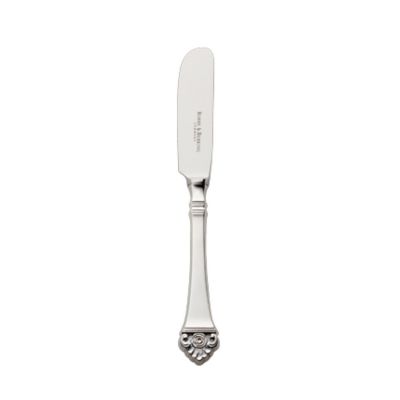 Robbe & Berking, Besteckserie 'Rosenmuster', Butterstreicher, 925 Sterling Silber oder versilbert