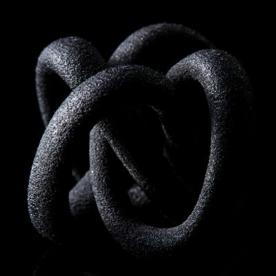 Cozi, Wandlampe, Modell ‚Focus Wall Light - dark grey Rectangle‘, dunkelgraues 3D-gedrucktes Nylongewebe