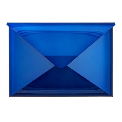 Dwenger Design Manufaktur, Briefkasten 'briefwunder', Farbe karibikblau