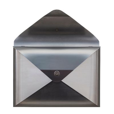 Dwenger Design Manufaktur, Briefkasten 'briefwunder', Farbe silverline