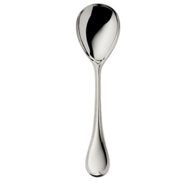 Robbe & Berking, Besteckserie 'Französisch-Perl', Gemüselöffel, 925 Sterling Silber oder versilbert