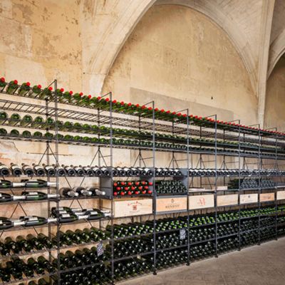 L'Atelier du Vin, hochwertiges Weinregalsystem, Rahmen Metall oder Holz/Metall in 3 Höhen