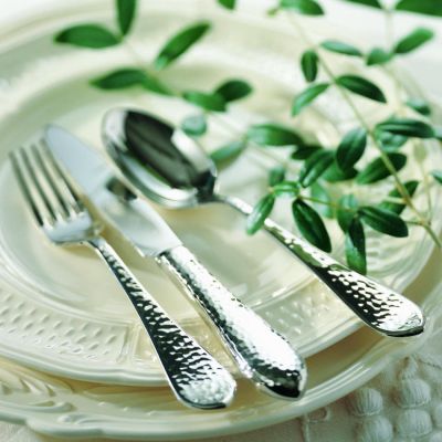 Robbe & Berking, Besteckserie 'Martele', 5 teiliges Musterbesteck, versilbert