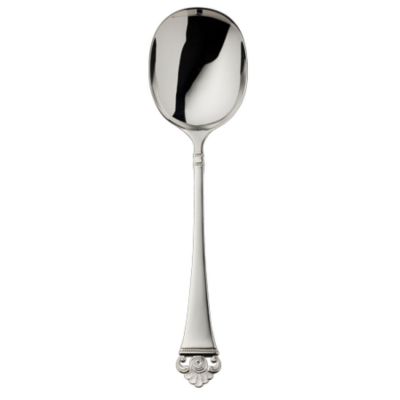 Robbe & Berking, Besteckserie 'Rosenmuster', Kartoffellöffel, 925 Sterling Silber oder versilbert