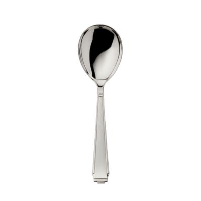 Robbe & Berking, Besteckserie 'Art Deco', Kompott -/ Salatlöffel klein, 925 Sterling Silber oder versilbert